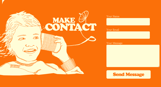 Contactform35 in Showcase of Creative (But Not Necessarily Usable) Contact Forms