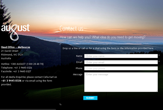 Contactform17 in Showcase of Creative (But Not Necessarily Usable) Contact Forms