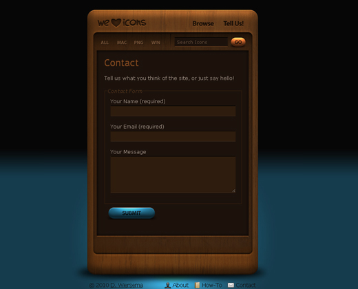 Contactform18 in Showcase of Creative (But Not Necessarily Usable) Contact Forms