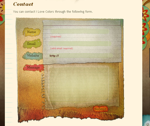 Contactform21 in Showcase of Creative (But Not Necessarily Usable) Contact Forms