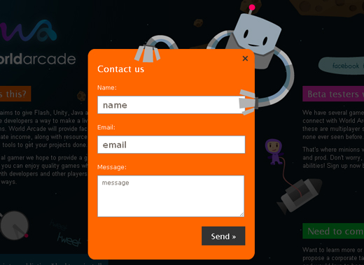 Contactform49 in Showcase of Creative (But Not Necessarily Usable) Contact Forms