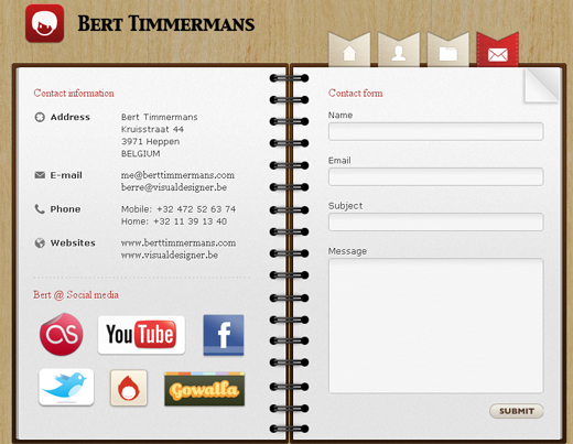 Contactform13 in Showcase of Creative (But Not Necessarily Usable) Contact Forms