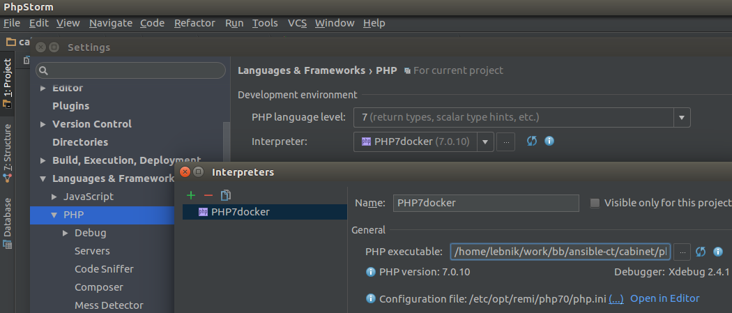 Phpstorm открыть проект в новом окне