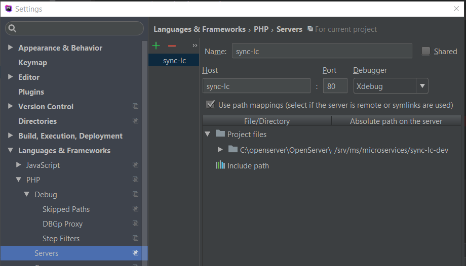 xdebug на удаленном сервере
