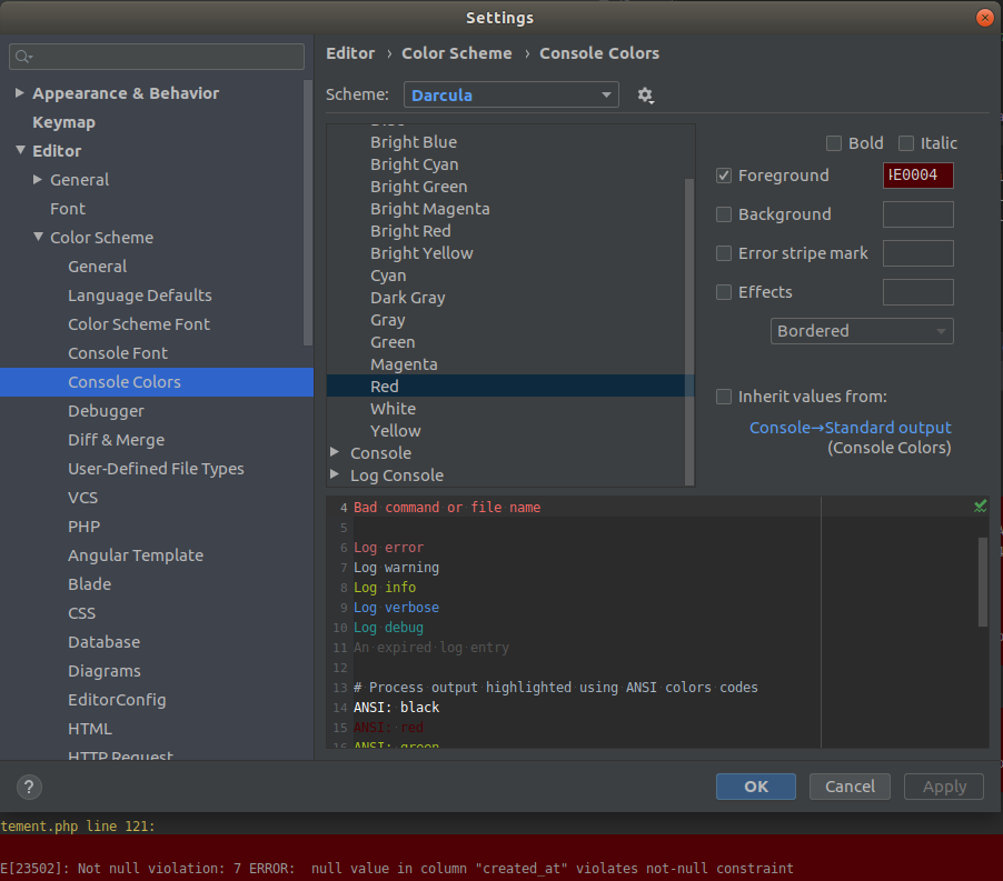 PhpStorm заметки