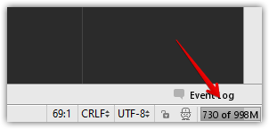 Индикатор потребляемой памяти PHP Storm