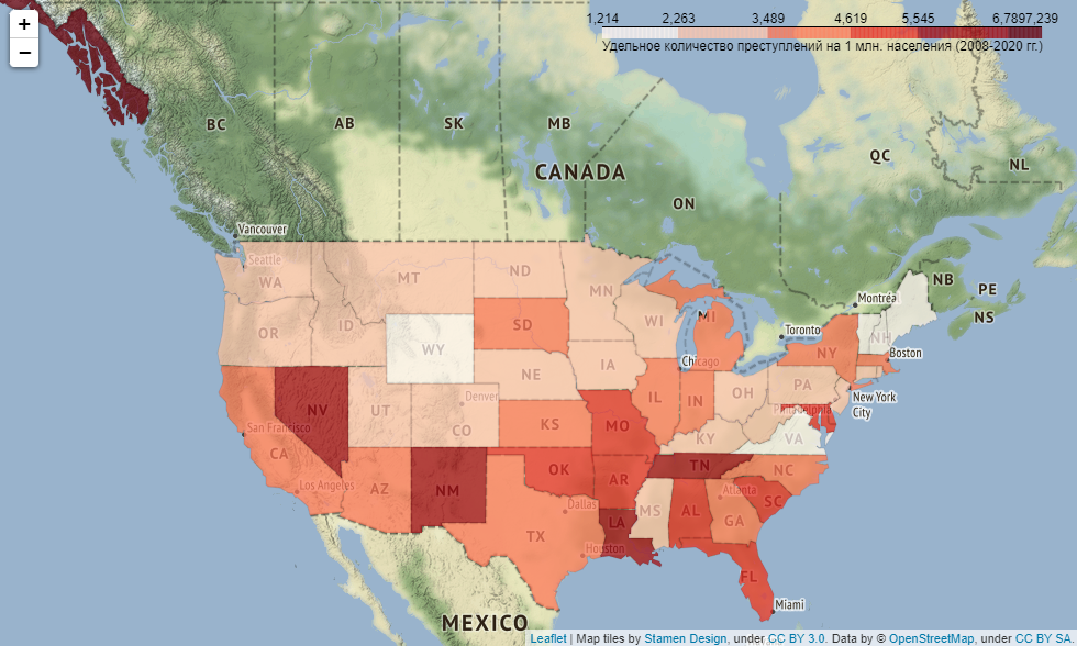 Уровень преступности в США по Штатам 2020. Карта преступности США. Криминальные штаты США. Карта преступности США по Штатам.